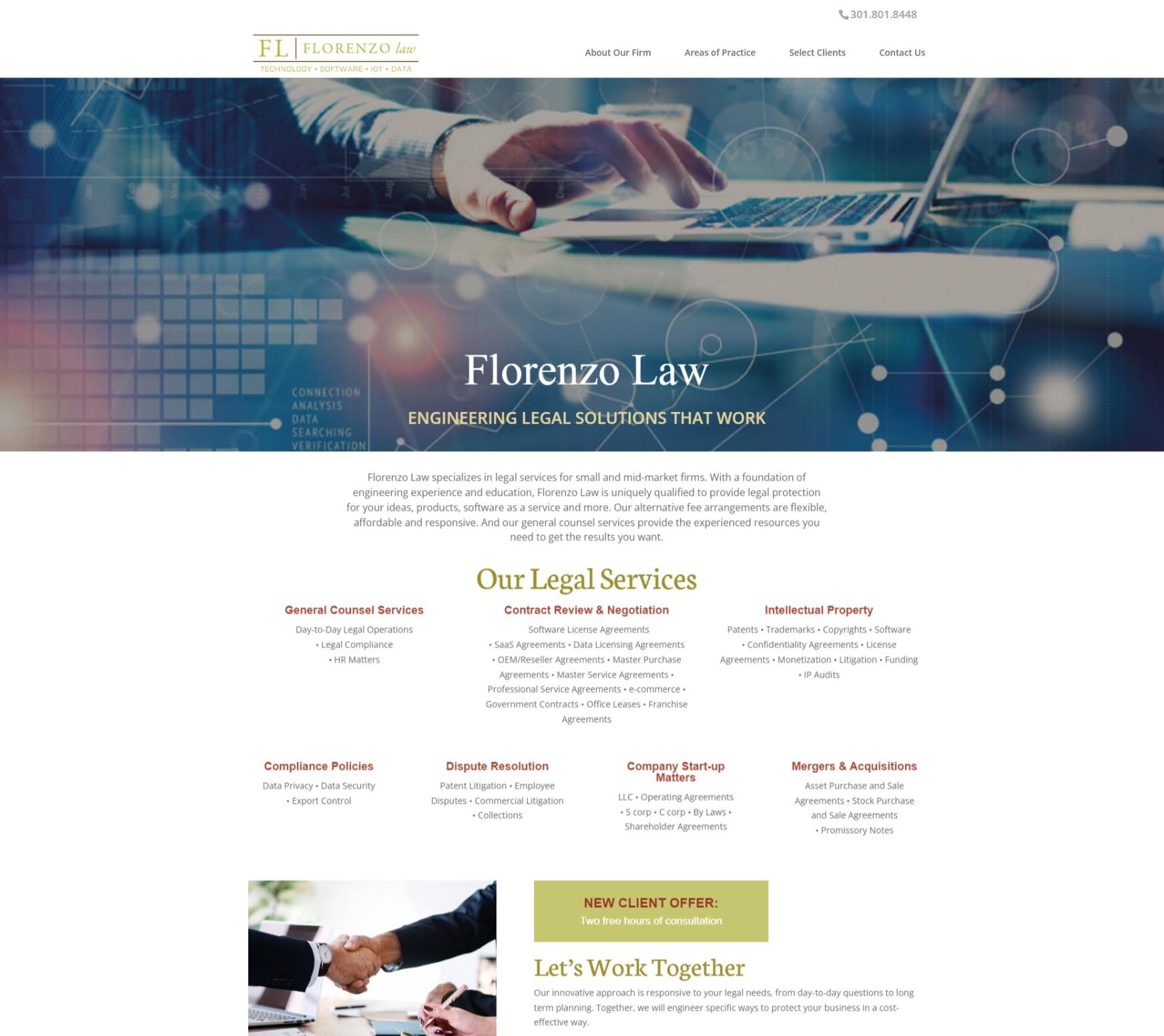 Web design - Law Office