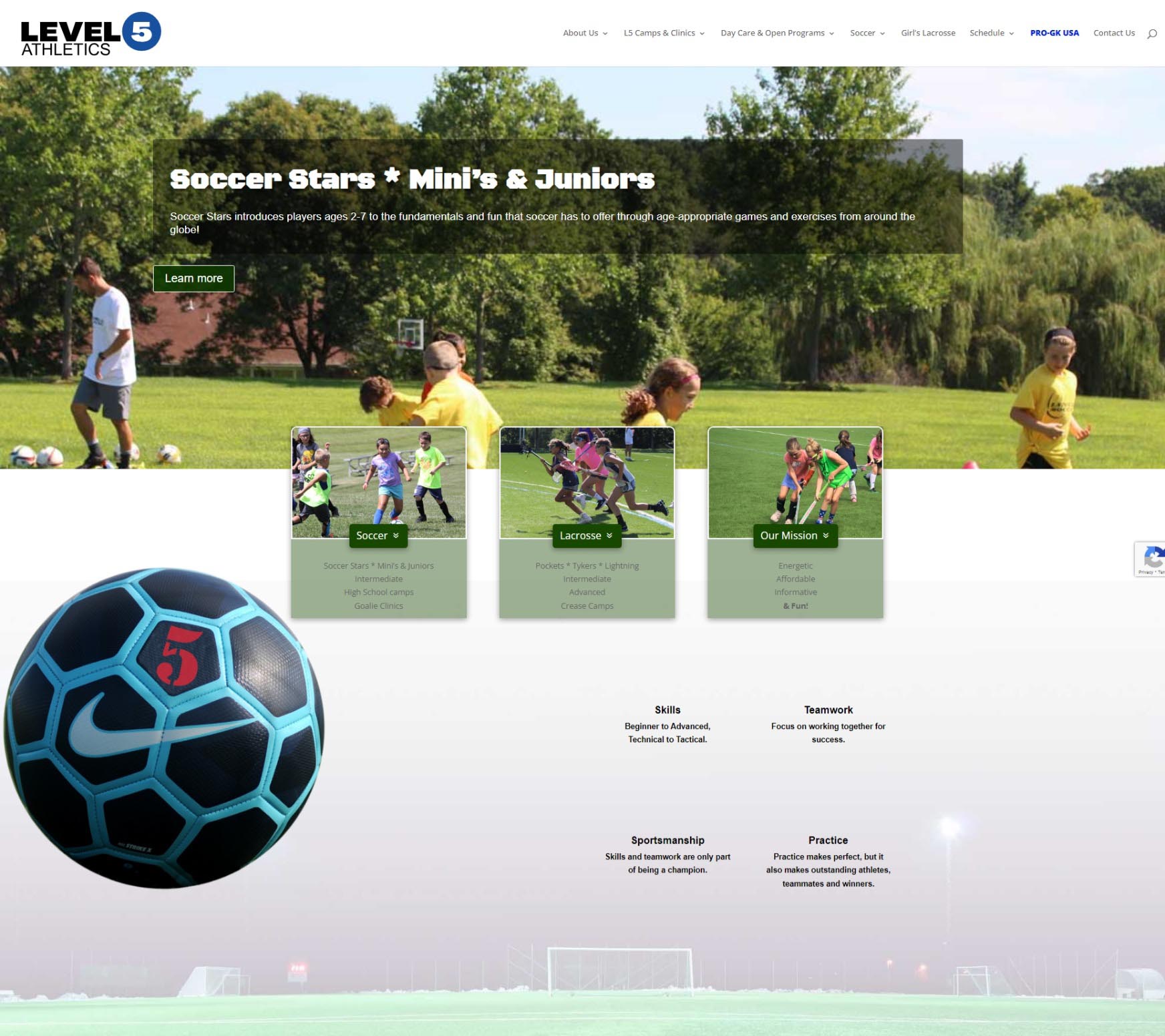 web design - Sports club